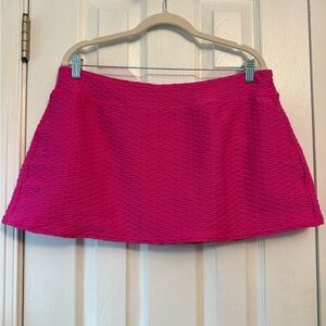 Lands' End Vibrant Pink Mini Swim Skirt Size 16